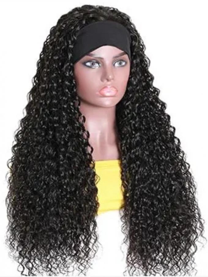 New Protective Style For Black Natural Hair-Quick Fix Elegant Spiral Curls Headband Wig For Last Minute Problems-HW004
