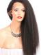 18 inches kinky straight full lace human hair wig - KS001