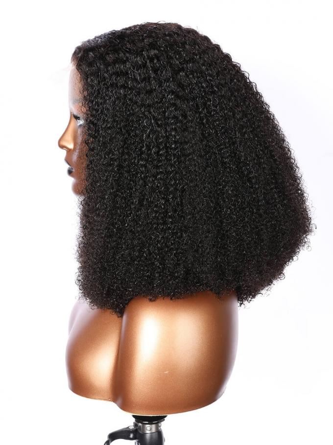 ALIYA-BLACK KINKY CURLY-LACE FRONTAL WIG