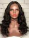 Indian virgin 6 inches deep parting preplucked human hair lace front wave wig-LFW007