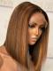 New Brown Ombre Summer Color Short Bob Lace Front Wig-CL014