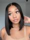 LAZY SHORT BOB-BRAZILIAN VIRGIN HAIR 360 SUPER FINE INVISIBLE HD LACE FRONTAL WIG-SWE002