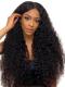 Pre-made Fake Scalp Indian Virgin Front Lace Human Hair Curly Wig