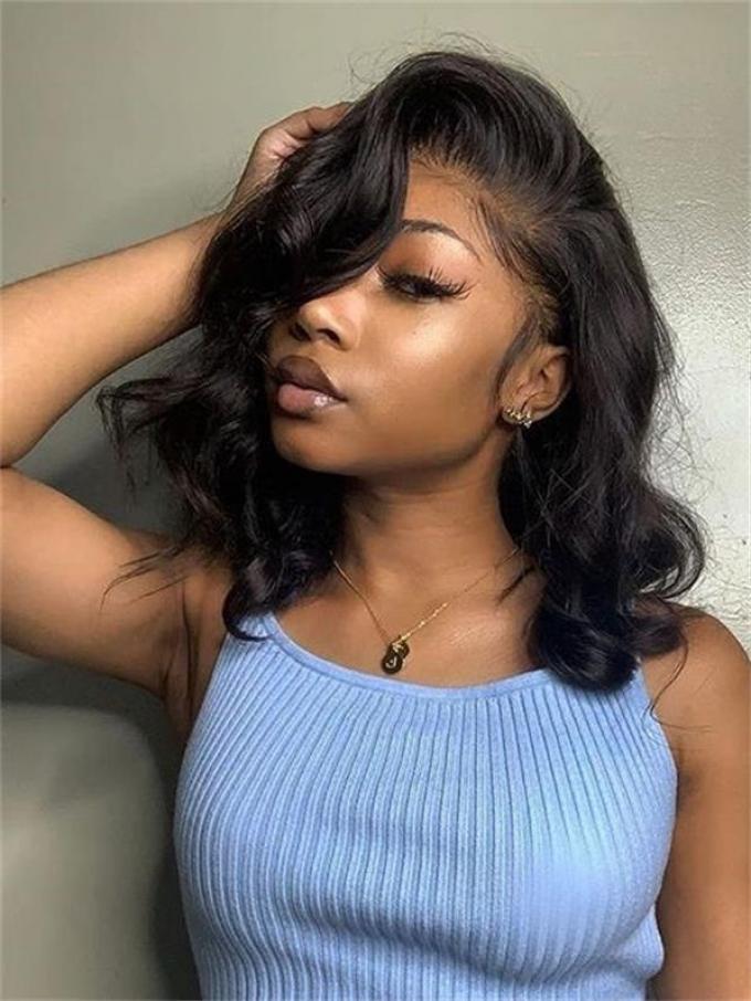 Short Wavy Lace Front Wig for Summer-LW161