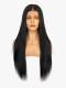 Invisible HD skin melt swiss lace 6 inches deep parting straight human hair lace front wig- UPGRADED- SWL010