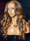 Cuba Libre-New gorgeous 13*5 T-part lace frontal  golden brown color wig with wand curls-CCW006