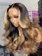 NEW DAY NEW COLOR-Gorgeous Brown Highlight Lace Closure Human Hair With Wand Curls-CC007