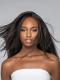 Preplucked Indian virgin 360 lace frontal human hair light yaki wig -WE063