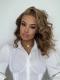 Hairstylist Collection-NEW&GORGEOUS ASH BLONDE HIGHLIGHT T PART LACE CLOSURE WIG WITH WAND CURLS-CCW708