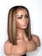 NEW Brown Highlight Summer Color Short Bob Lace Front Wig-CL016