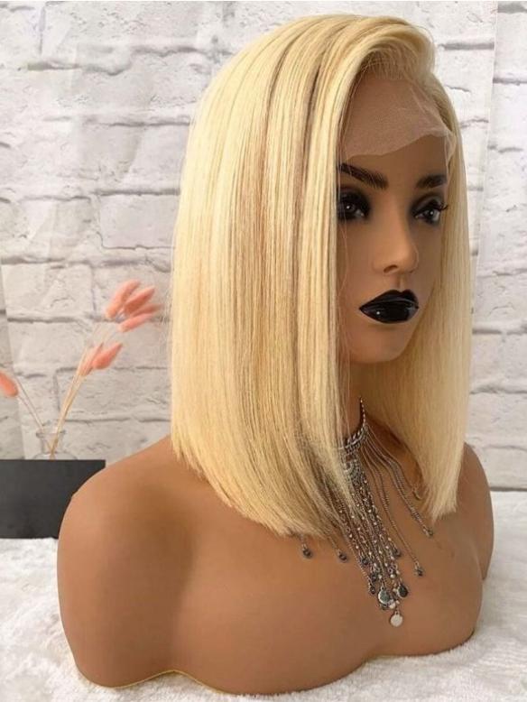 Human Hair Full Lace Wig CuSUMMER COLLECTION 613# SILKY STRAIGHT WIG-LFM001rly Ash Brown