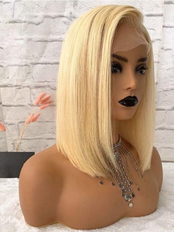 Human Hair Full Lace Wig CuSUMMER COLLECTION 613# SILKY STRAIGHT WIG-LFM001rly Ash Brown