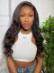 Human Hair Full Lace Wig Curly Ash Brown