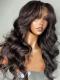 New Arrival Silky Texture 5x5 Invisible HD Swiss Lace Closure Wig with Wand Curls With Bang-SWC021