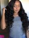 24 inches Indian remy wavy lace front human hair wig - LFW068
