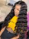 Natural Wavy Natural Black Lace Frontal Wig-LFW955