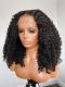 New&Upgraded 5×5 Invisible Real HD Lace Closure Human Hair Curly Wig-SWC056