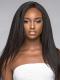 Preplucked Indian virgin 360 lace frontal human hair light yaki wig -WE063