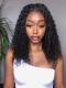 150% density indian remy curly 360 lace frontal human hair wig-WE033