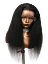 NORAH-NATURAL BLACK KINKY STRAIGHT-LAVE FRONTAL WIG