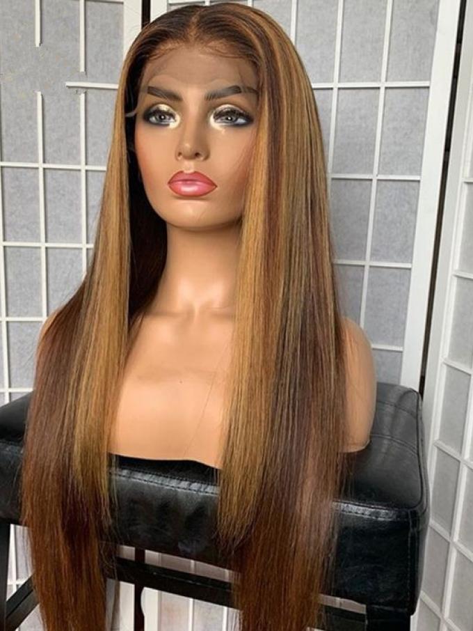 Long Island Iced Tea-New gorgeous 13*4 T-part lace frontal staight hightlight golden wig-CCW001