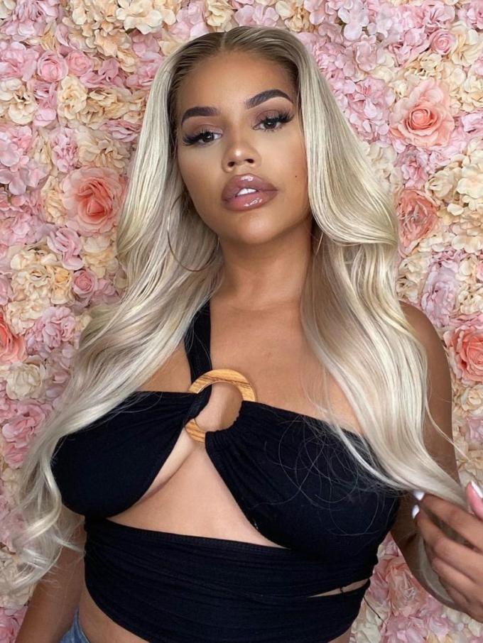 Human Hair Full Lace Wig Curly Ash Brown