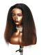 LYDIA--BEGINNERS’WIG COLLECTION - 10-MIN LACE WIG-OMBRE KINKY STRAIGHT-LACE CLOSURE WIG