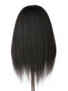 BELLA--BEGINNERS’WIG COLLECTION - 10-MIN LACE WIG-NATURAL BLACK KINKY STRAIGHT-LACE CLOSURE WIG