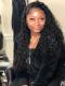 Natural Black Curly Lace Front Wig-LFW976